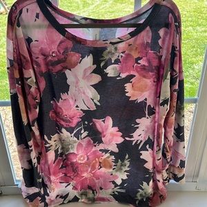 Floral long sleeve top